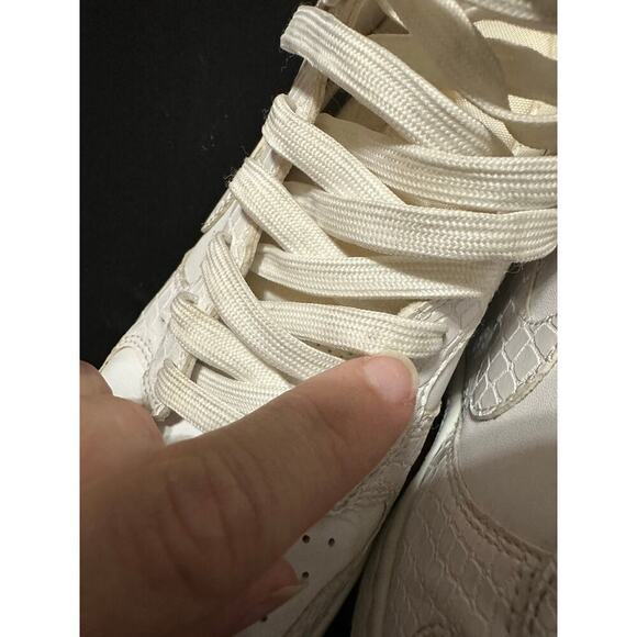 Nike Dunk Sky Hi Top Hidden Wedge Sneaker Women 8 Textured Croc Print Wedge Shoe - Picture 13 of 15